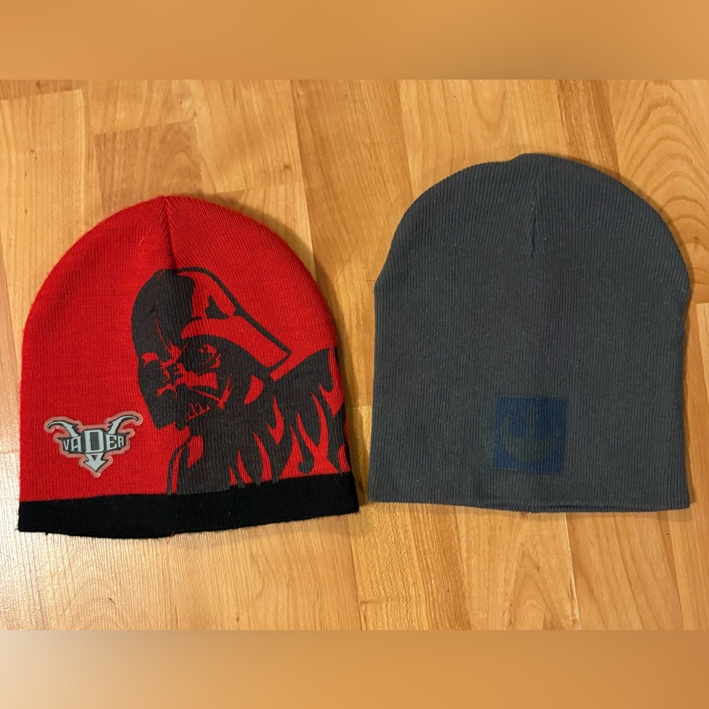 🔥Star Wars Darth Vader & The Rebel Alliance Youth Skull/Beanie Winter Caps EUC